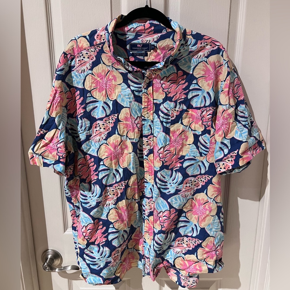 Vineyard vines short sleeve classic fit shirt xxl
